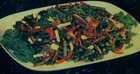 Салат из стручковой фасоли с ветчиной
