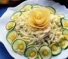 Салат из витлуфа с огурцом и яйцами