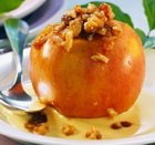Яблоки, фаршированные мясом курицы