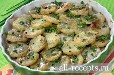 Картофель с грибами